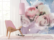 Фотошпалери Півонії з флюїдом - 4