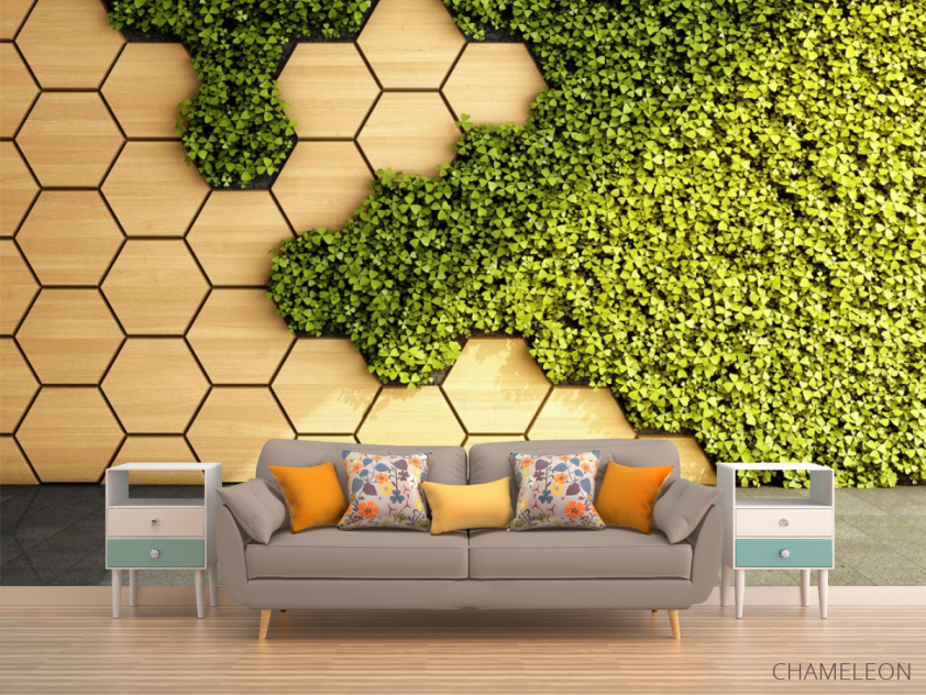 Фотообои 3д панели, мох - 1