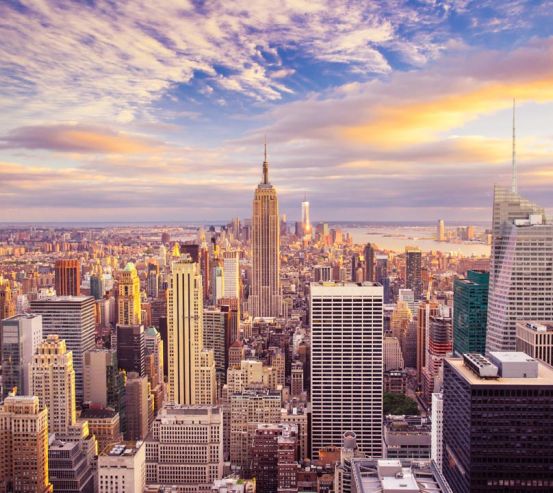Фотообои Нью Йорк и красивое небо 20769