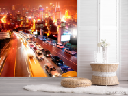 Фотошпалери Ніч, місто, пробка - 2