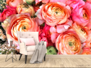 Фотообои Пионы насыщенно розовые - 4