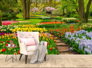 Фотообои разноцветная цветочная поляна - 4