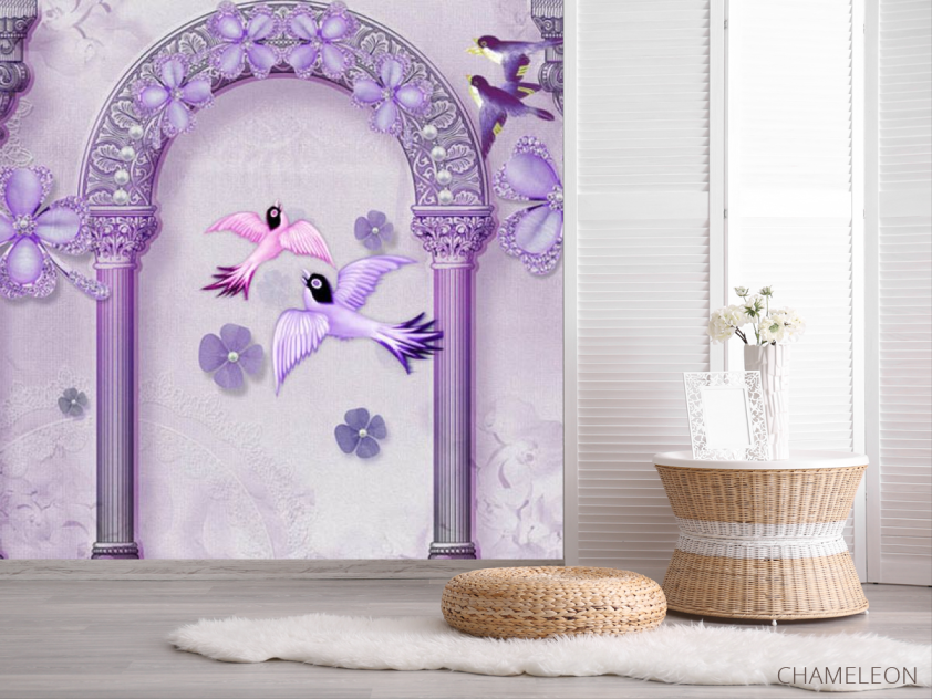 Фотошпалери арка і птахи - 2