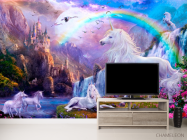 Фотообои Сказочные единороги и радуга - 2