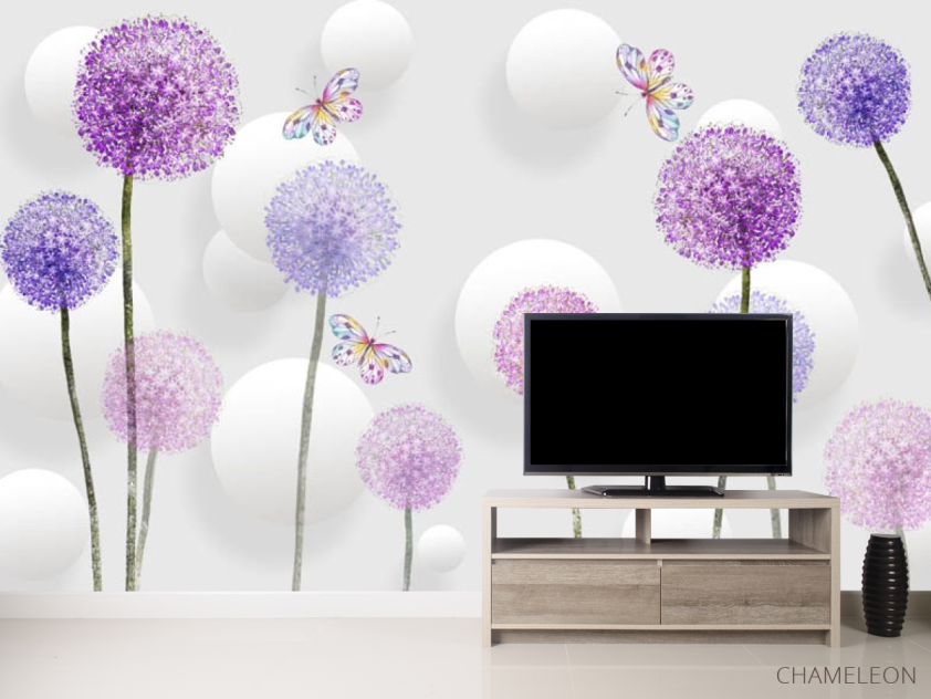 Фотообои цветные одуванчики - 2