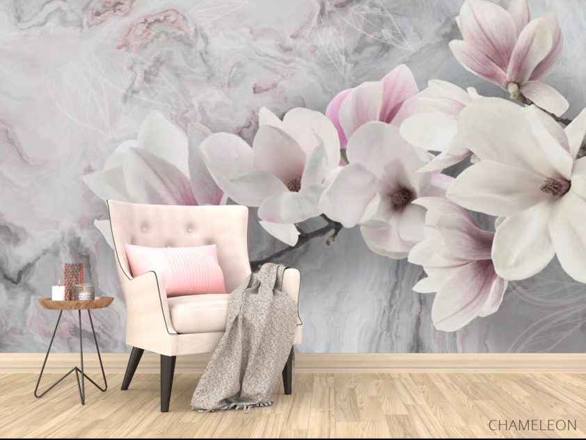 Фотообои Розовая магнолия - 4