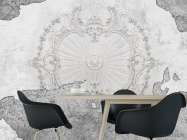 Фотошпалери потріскалися стіни з ліпленням - 1