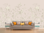 Фотообои Ветки с птицами минимализм - 1