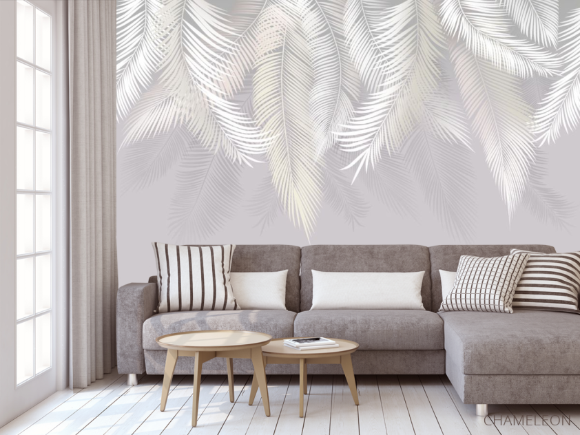 Фотообои Пушистые пальмовые листья на стену - 3