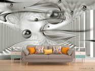 Фотообои Колонны и 3д сферы - 1