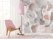 Фотошпалери Геометричні силуети червоні - 4