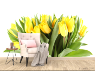 Фотообои желтые тюльпаны - 4