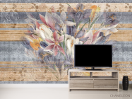 Фотообои Крокус на геометрическом фоне - 2