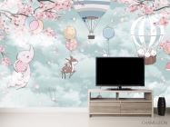 Фотообои Звери на воздушном шару - 2