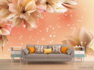 Фотообои 3D волшебные цветы - 1