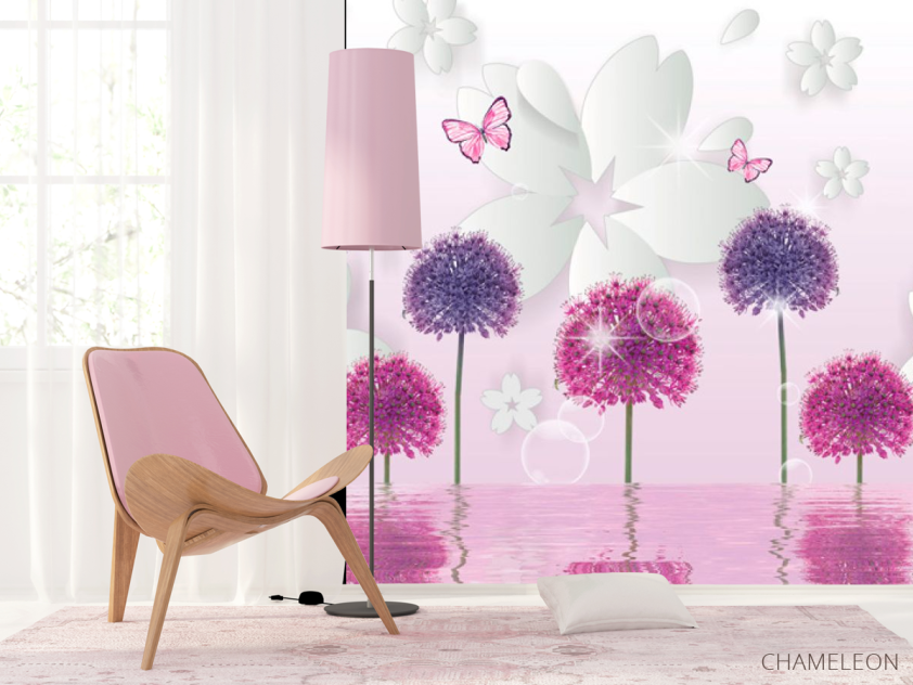 Фотошпалери 3д кульбаби - 4