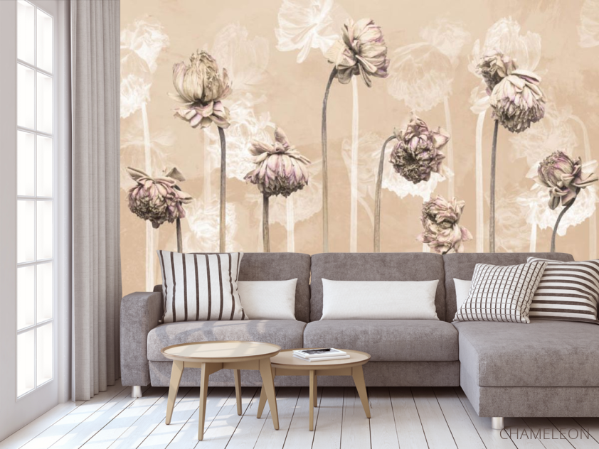 Фотообои Минималистичные цветы - 3