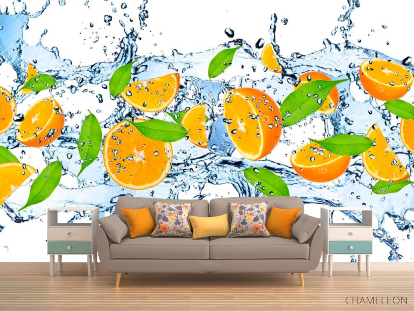 Фотообои в кухню Апельсин - 1