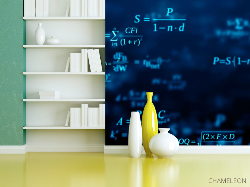 Фотошпалери Формули на синьому - 3