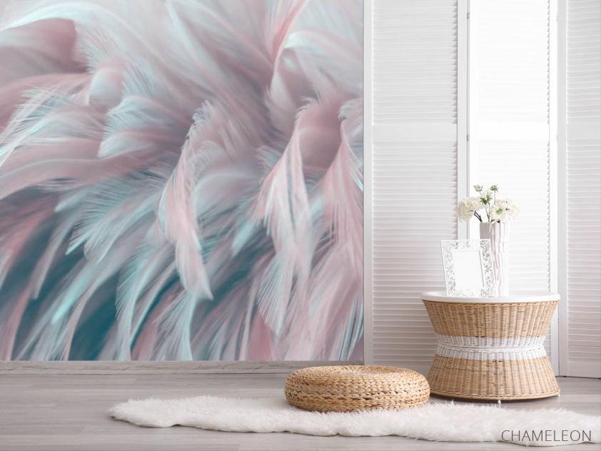 Фотошпалери Рожеве перо - 2