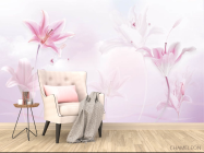 Фотообои Розовые лилии - 4
