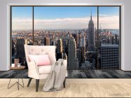 Фотообои Вид из окна, город - 4