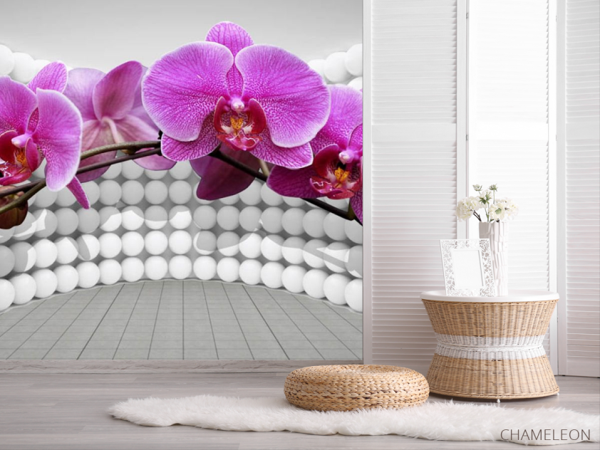 Фотошпалери 3Д орхідея - 2