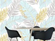 Фотошпалери пір'я з золотом - 1