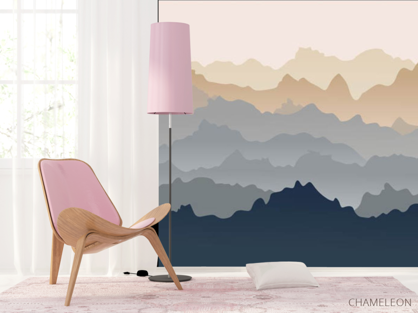 Фотошпалери гори абстрактні 3Д ефект - 4