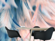 Фотошпалери бірюзові пір'я - 1