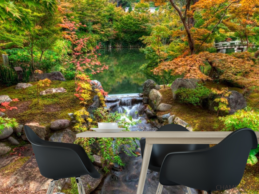 Фотошпалери Водоспад, озерце - 1