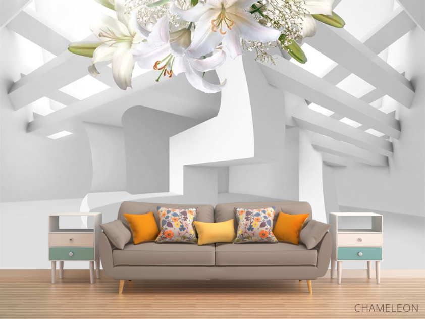 Фотообои 3d лилии - 1