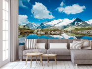 Фотообои Снег, горы, тучи - 3