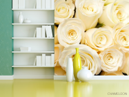 Фотошпалери Білосніжні троянди, букет - 3