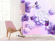 Фиолетовые орхидеи 3Д - 4
