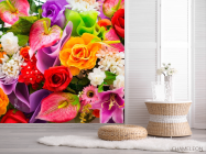 Фотошпалери Фотошпалери Яскравий букет квітів - 2