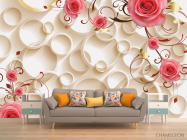 Фотообои в кухню 3д цветы - 1