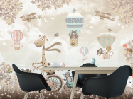 Фотошпалери Коричневий жирафик - 1