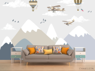 Фотообои Горы и самолетики - 1
