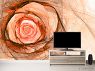Фотообои Бежевая стилизованная роза - 2
