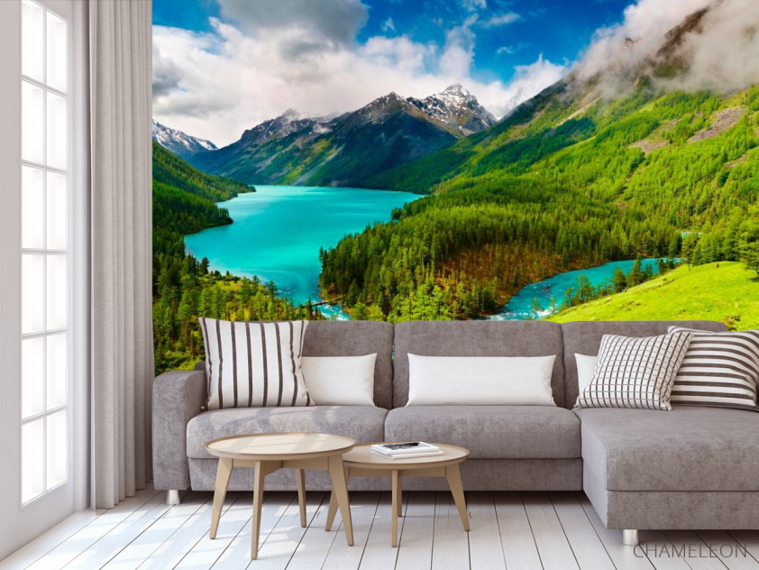 Фотообои Тучи идут в горы - 3