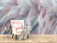 Фотообои Розовые перья - 4