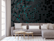 Фотообои Шестиугольники 3д - 3