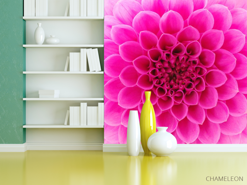 Фотообои Сотовый цветок малиновый - 3