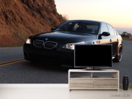 Фотообои черный BMW в горах - 2