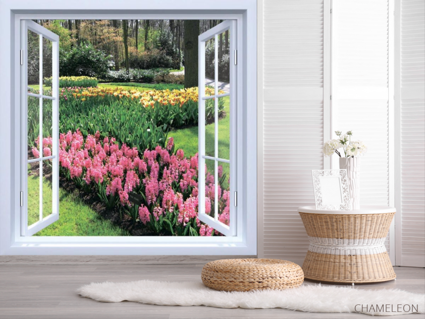 Фотообои Вид на цветы - 2