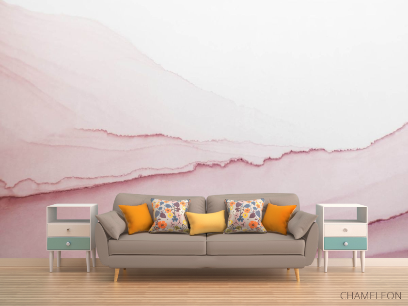 Фотообои Бледно-розовый Fluid art - 1