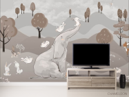 Фотообои Слон на полянке - 2