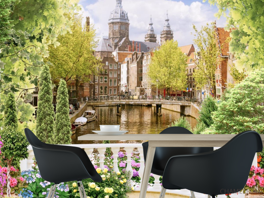 Фотообои вид на замок с балкона - 1