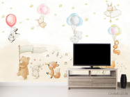 Фотообои зверюшки на воздушных шариках - 2